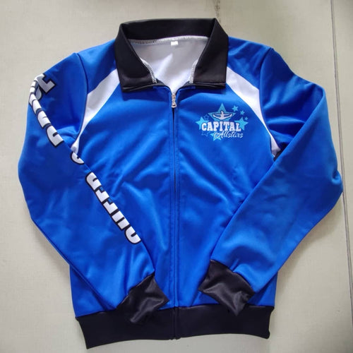 Blue Training Jacket - Thicker Material w/ Fleece Lining