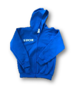Zip-Up Hoodie with Name